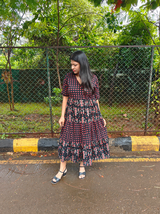 Raagya tiered dress