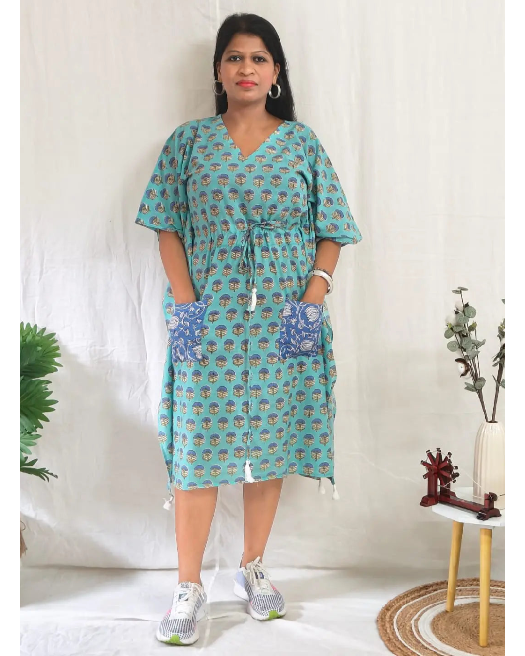 Gulvaan green kaftan