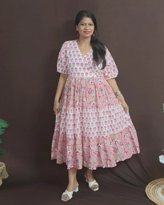 Rohini tiered dress