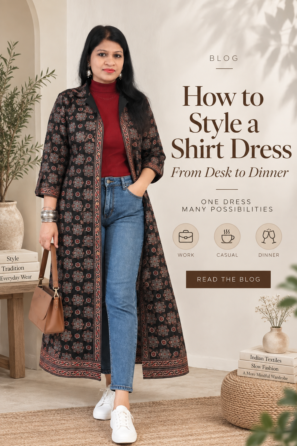 How to Style a Shirt Dress: From Desk to Dinner