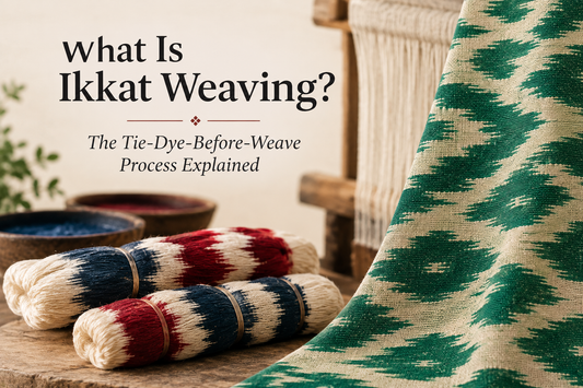 What Is Ikkat Weaving? The Tie-Dye-Before-Weave Process Explained