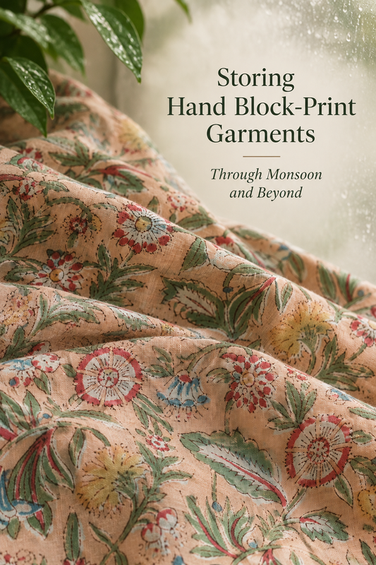 Storing Hand Block-Print Garments Through Monsoon and Beyond