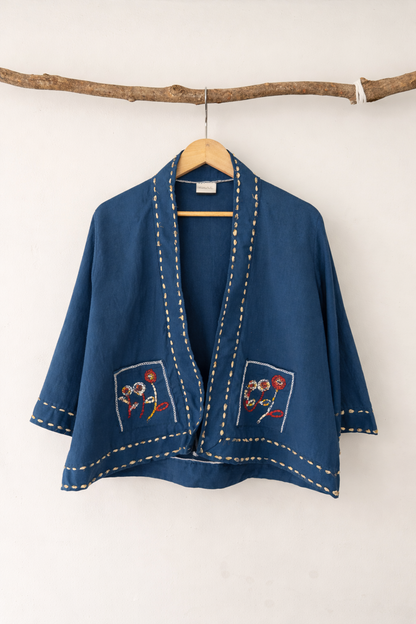 Neel Vriksha – Recrafted Ajrakh Shrug