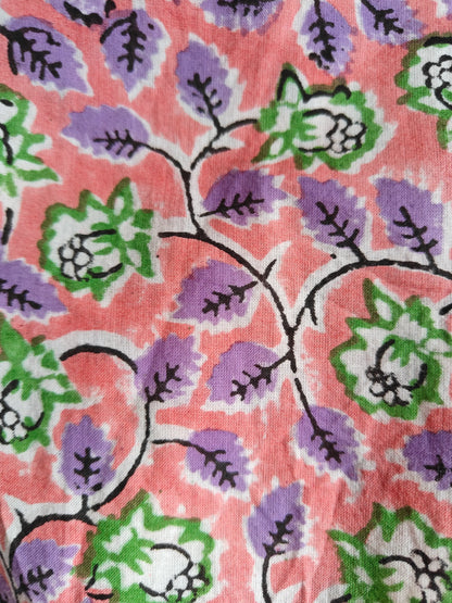 Zoomed-in texture of kaftan print.