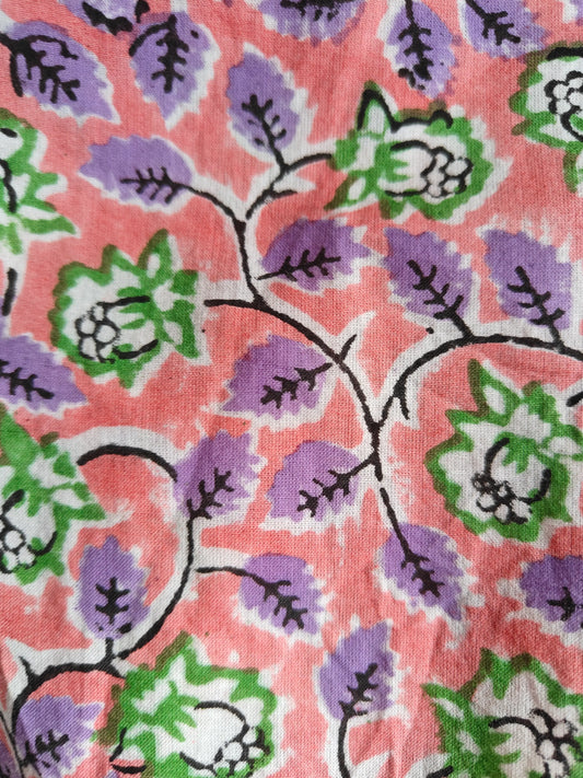 Zoomed-in texture of kaftan print.
