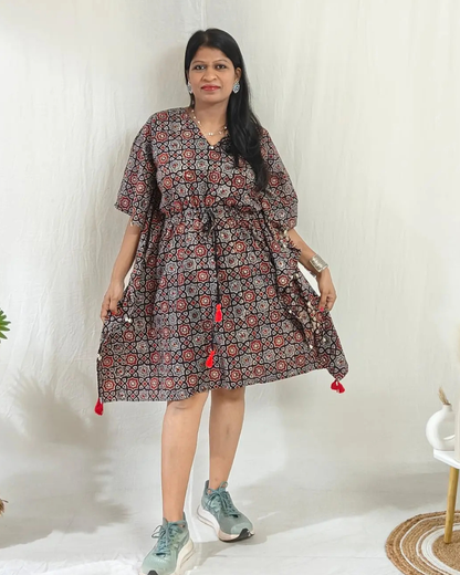 Kaari  Ajrakh Kaftan