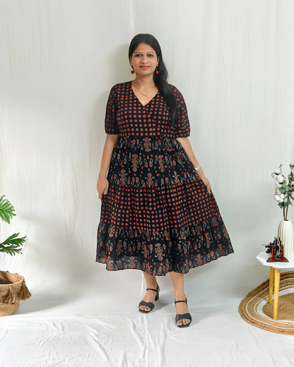 Raagya tiered dress