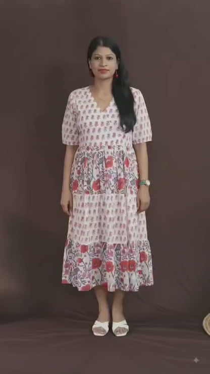 Rohini tiered dress